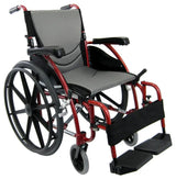 Karman Healthcare S-Ergo 115 Ultra Lightweight Ergonomic Wheelchair with Swing Away Footrest and Quick Release Wheels