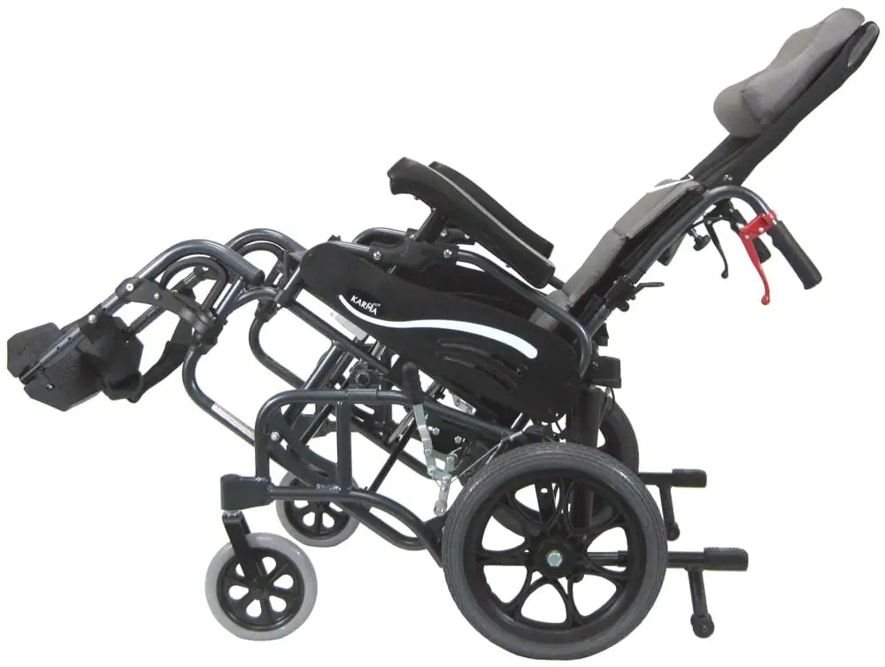 Karman Healthcare VIP-515 Tilt in Space Reclining Transport Wheelchair