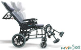 Karman Healthcare MVP-502 Lightweight Ergonomic Reclining Transport Wheelchair