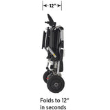 Zoomer® Folding Power Chair One-Handed Control with Detachable Frame