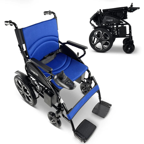 ComfyGo 6011 Electric Folding Wheelchair (17″ Wide Seat)